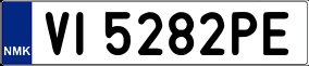 Trailer License Plate